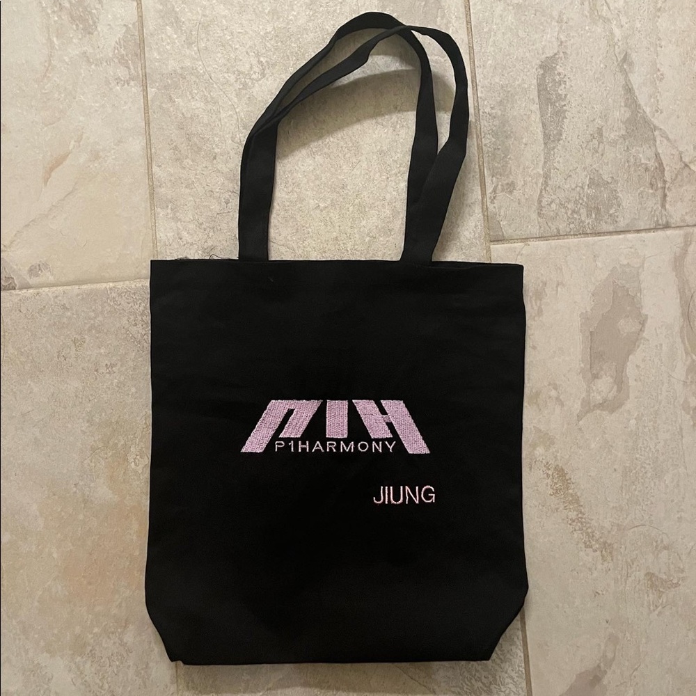 P1harmony embroidered tote bags